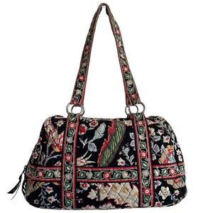 Vera Bradley Versailles Squared Away Zipper Tote Shoulder Bag For Crafts/Repairs